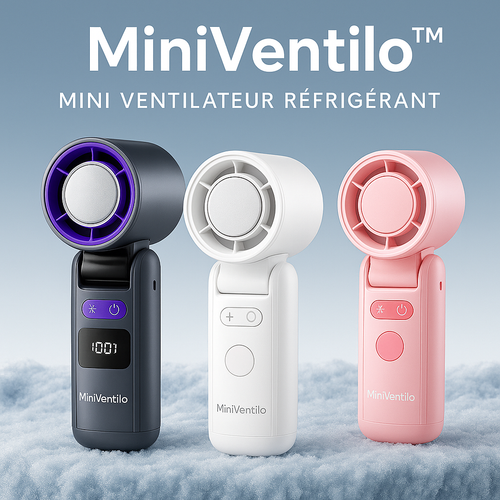 Mini Ventilateur Refroidissant 3-en-1 | Turbo & Glace